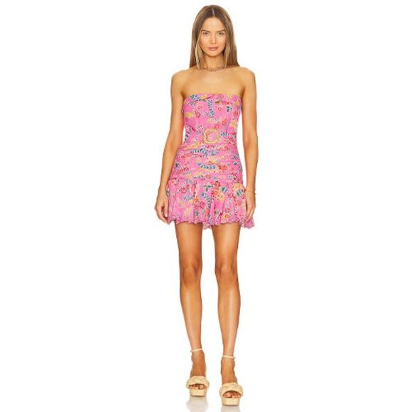 HEMANT & NANDITA Dresses & Skirts - Hemant & Nandita Fiora Strapless Short Dress - Size L